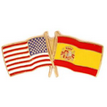 USA & Spain Flag Pin